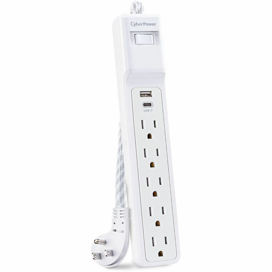 CyberPower P504UC Home Office 5 - Outlet Surge Protector with 500 J Surge Suppression