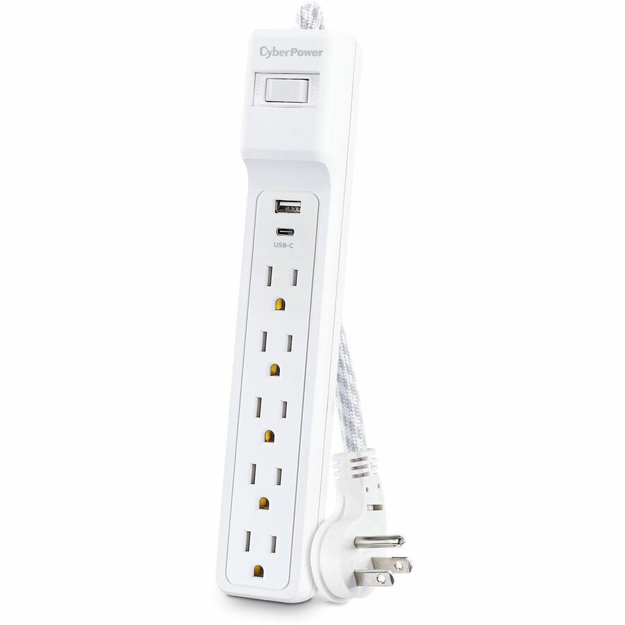 CyberPower P504UC Home Office 5 - Outlet Surge Protector with 500 J Surge Suppression