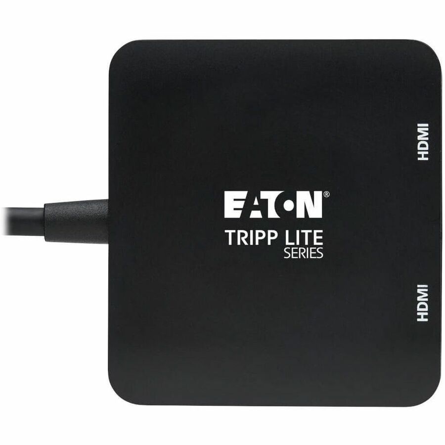 Eaton Tripp Lite Series USB-C Adapter, Dual Display - 4K 60 Hz HDMI, HDR, 4:4:4, HDCP 2.2, DP 1.4 Alt Mode, Black