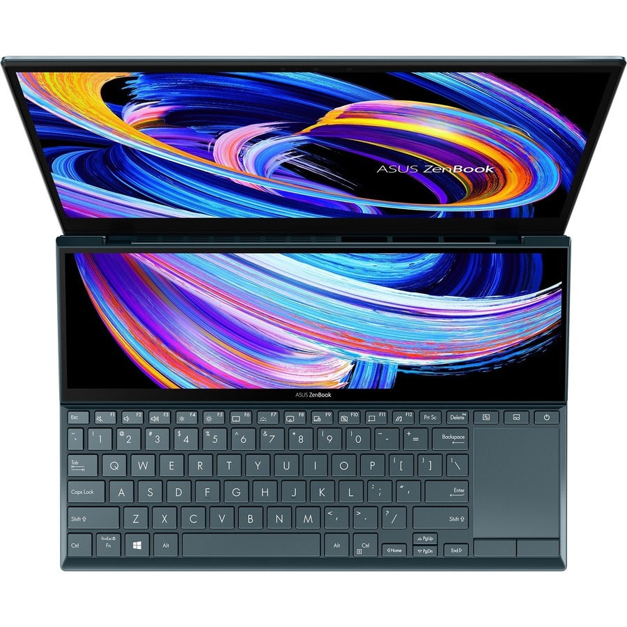 Asus ZenBook Duo 14 UX482 UX482EGR-XB74T 14" Notebook - Full HD - Intel Core i7 11th Gen i7-1195G7 - 16 GB - 1 TB SSD - Celestial Blue