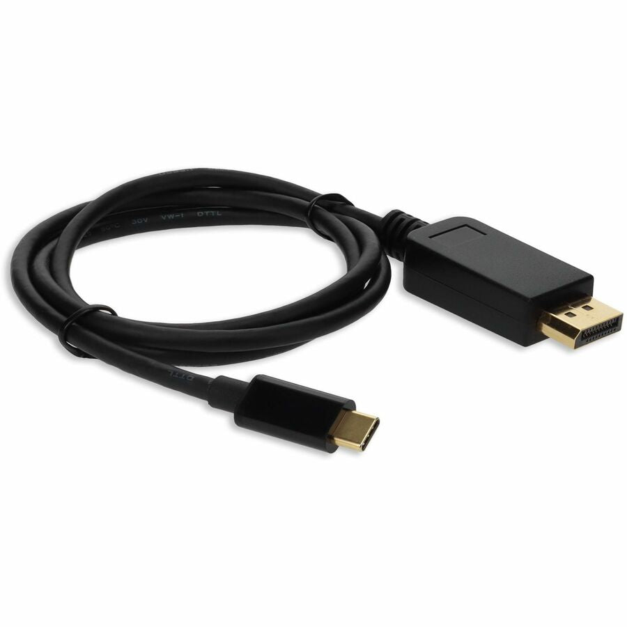 AddOn 6ft USB 3.1 (C) Male to DisplayPort Male Black Cable