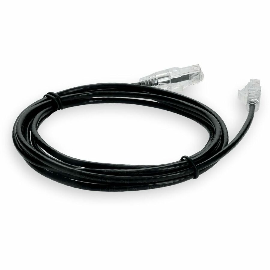 7FT BLACK CAT6 SLIM UTP PVC