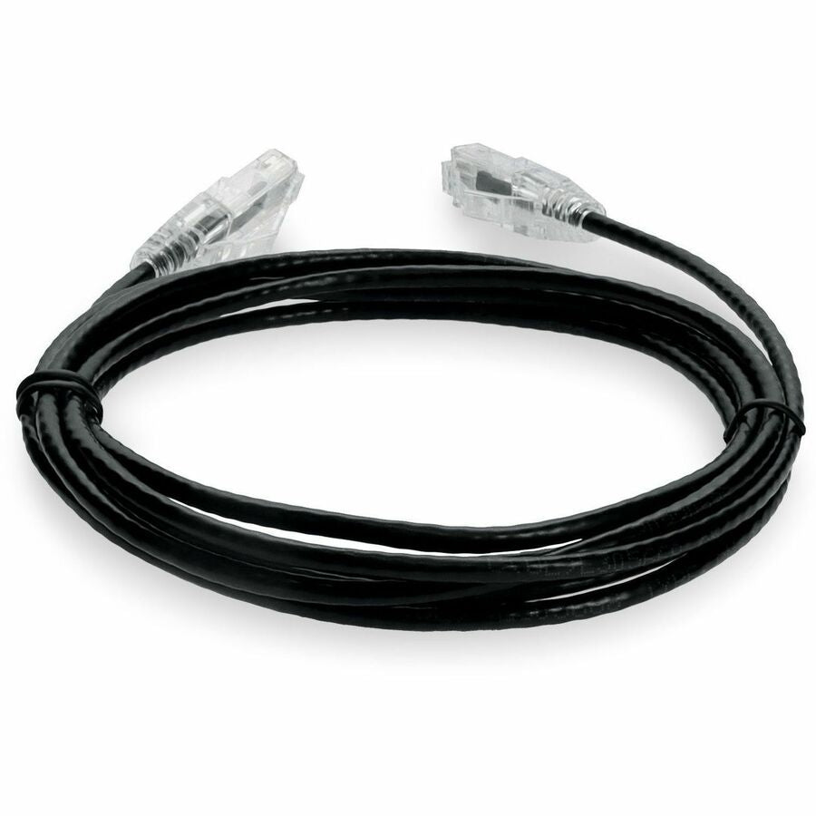 7FT BLACK CAT6 SLIM UTP PVC