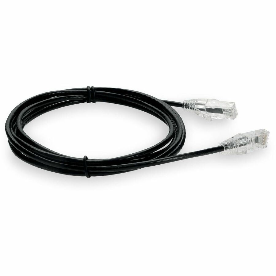 7FT BLACK CAT6 SLIM UTP PVC