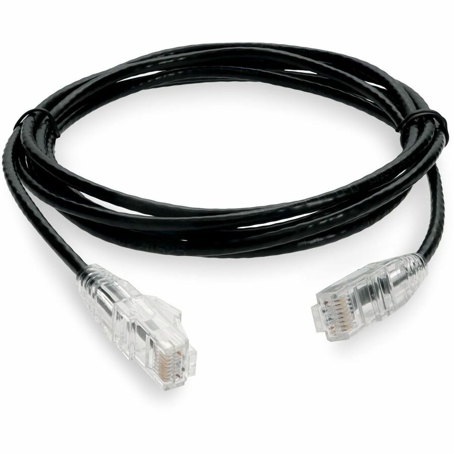 7FT BLACK CAT6 SLIM UTP PVC