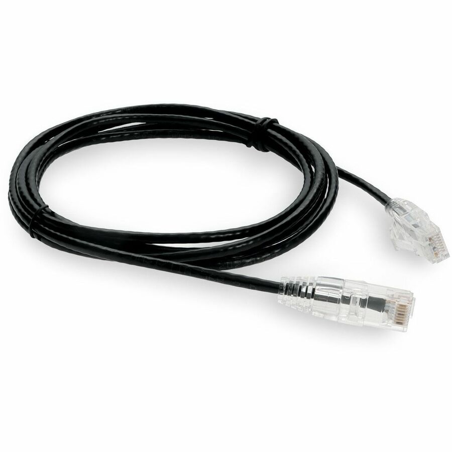 7FT BLACK CAT6 SLIM UTP PVC