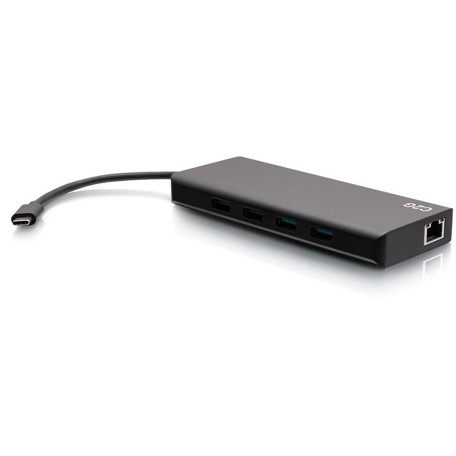 C2G USB C Docking Station - Dual Monitor Docking Station with 4K HDMI, USB, Ethernet, and AUX - Power Delivery up to 60W