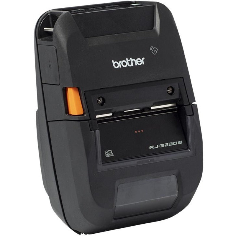Brother RuggedJet RJ-3230BL Mobile Direct Thermal Printer - Monochrome - Portable - Label/Receipt Print - Ethernet - USB - Bluetooth - Black