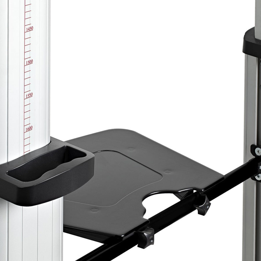 StarTech.com Dual TV Cart, 60in VESA TVs up to 50kg/110lb each, Height Adjustable Mobile Display Mount/Cart, Rolling TV Cart on Wheels