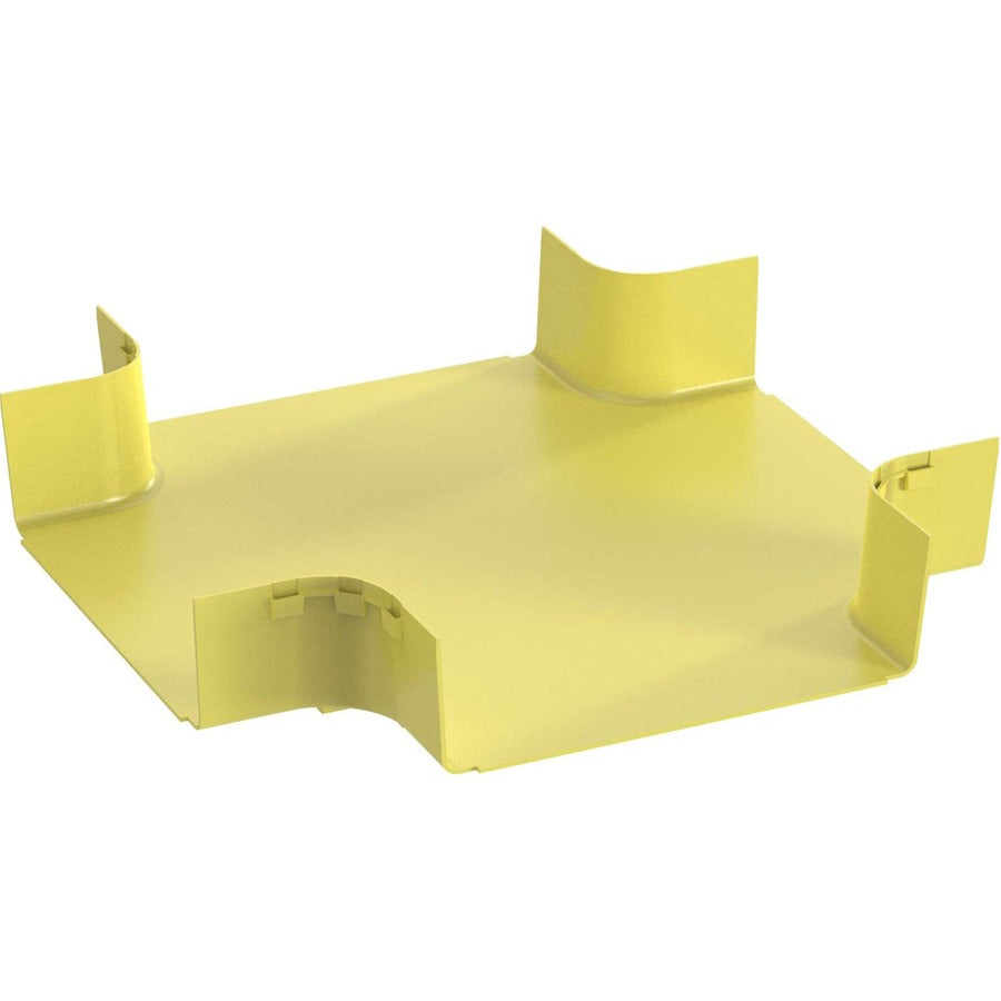 Panduit FiberRunner® 4-Way Cross Fitting, 12x4, Yellow