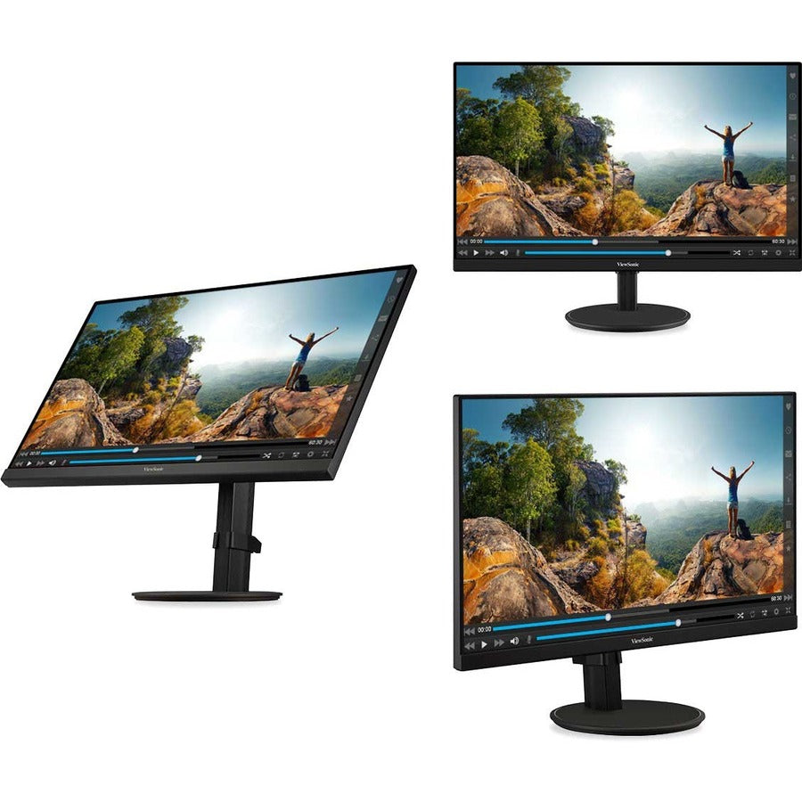 ViewSonic VA2447-MHJ 24 Inch Full HD 1080p Monitor with Advanced Ergonomics, FreeSync, 100Hz, Ultra-Thin Bezel, Eye Care, HDMI, VGA Inputs for Home and Office