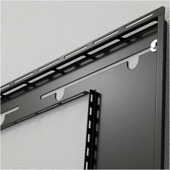 Chief Impact 50" On-Wall Kiosk - Protective Glass - Black