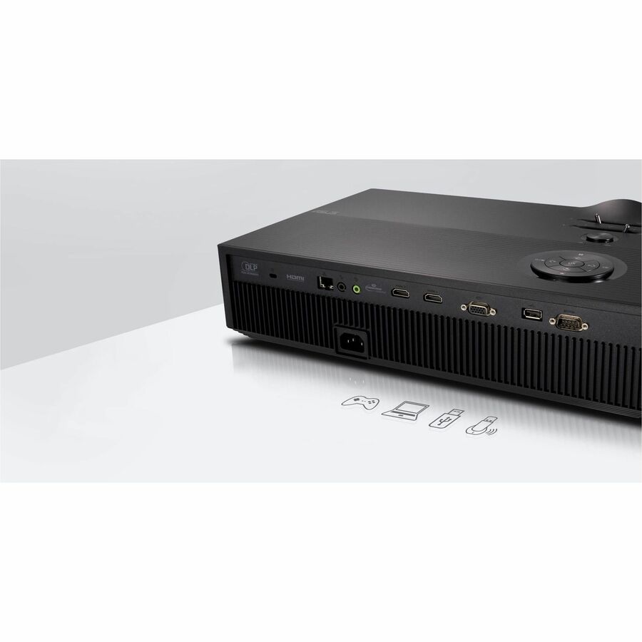 Asus H1 3D DLP Projector - 16:10 - Tabletop, Ceiling Mountable - Black