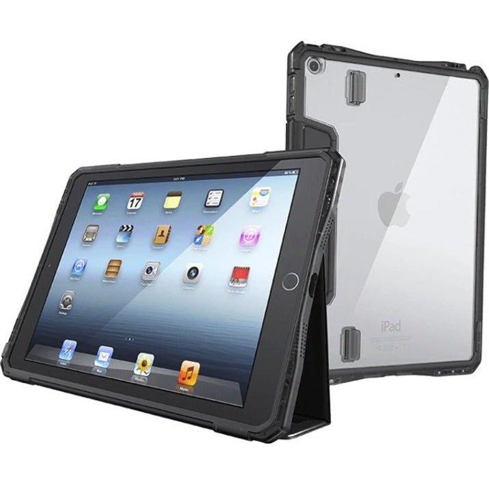 UZBL Groove Rugged Carrying Case (Folio) for 10.5" Apple iPad Air (2019), iPad Pro (2017) Tablet - Black, Transparent