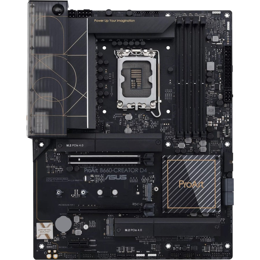 Asus ProArt B660-CREATOR D4 Desktop Motherboard - Intel B660 Chipset - Socket LGA-1700 - Intel Optane Memory Ready - ATX