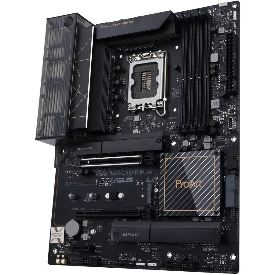Asus ProArt B660-CREATOR D4 Desktop Motherboard - Intel B660 Chipset - Socket LGA-1700 - Intel Optane Memory Ready - ATX