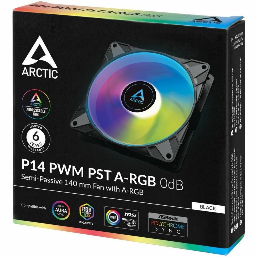 Arctic Cooling P14 PWM PST A-RGB Cooling Fan - 1 Pack