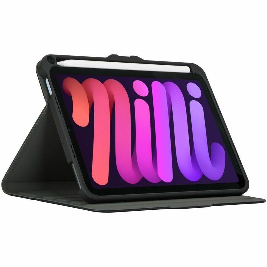 Targus VersaVu THZ914GL Carrying Case for 8.3" Apple iPad mini (6th Generation) Tablet - Black