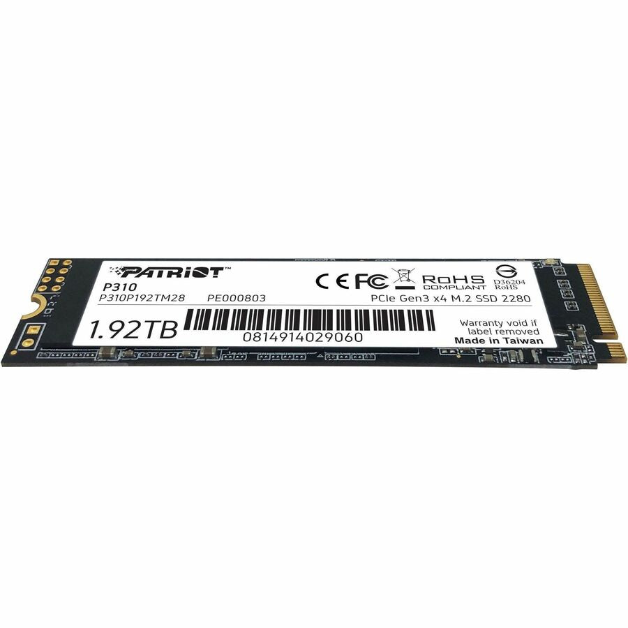 Patriot Memory P310 1.92 TB Solid State Drive - M.2 2280 Internal - PCI Express NVMe (PCI Express NVMe 3.0 x4)