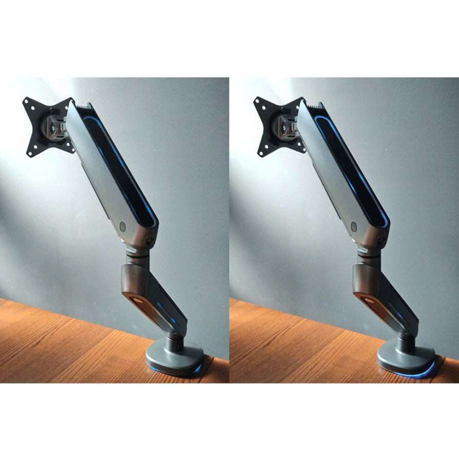 SIIG Premium Single Monitor Arm Desk Mount with Gaming RGB Lighting