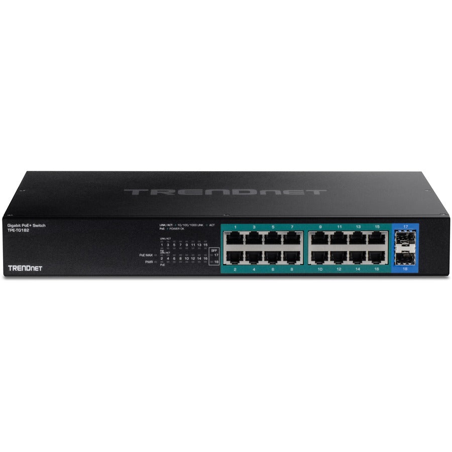 18-Port Gigabit PoE+ Switch