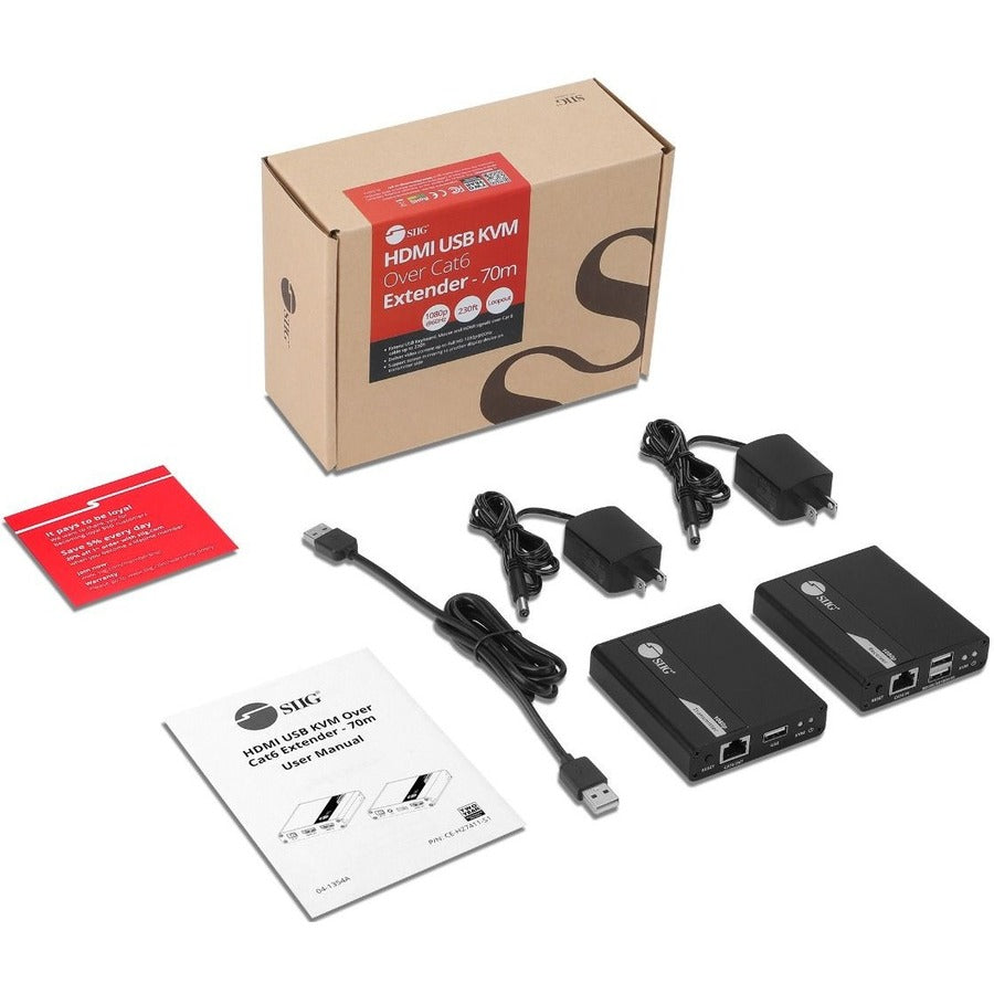 HDMI USB KVM OVER CAT6 EXTENDER