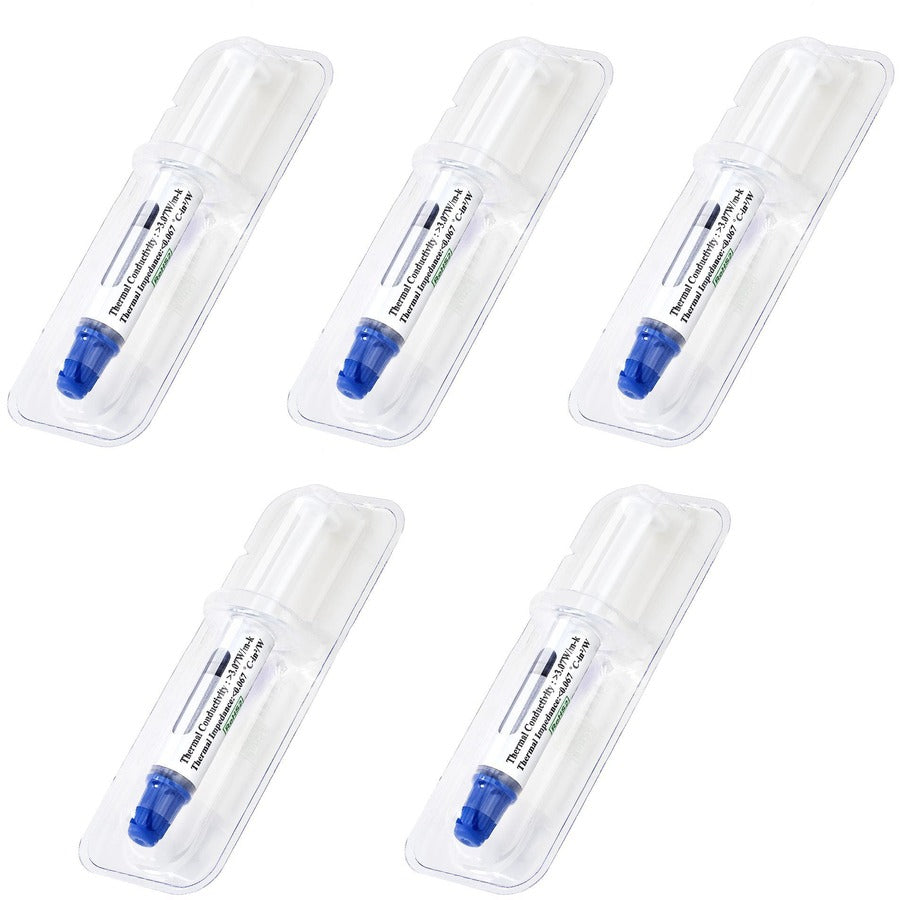 StarTech.com Thermal Paste, Pack of 5 Syringes (1.5g/ea), Metal Oxide Heat Sink Compound, CPU Paste