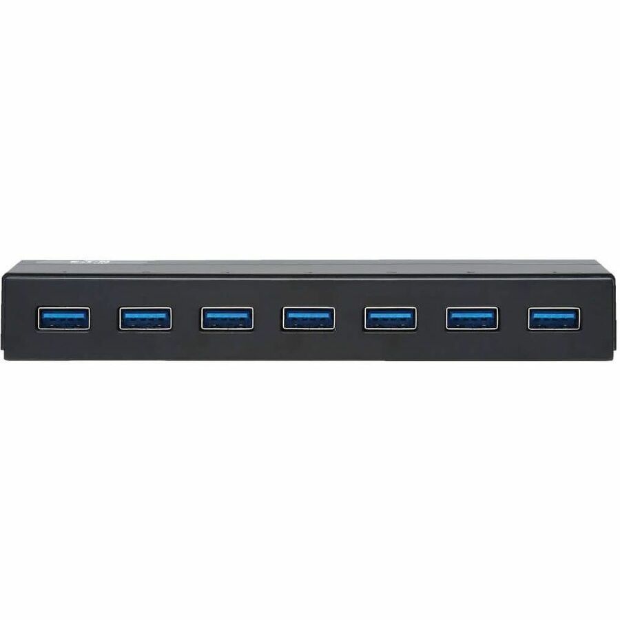 Eaton Tripp Lite Series 7-Port USB-A Mini Hub - USB 3.x (5Gbps), International Plug Adapters