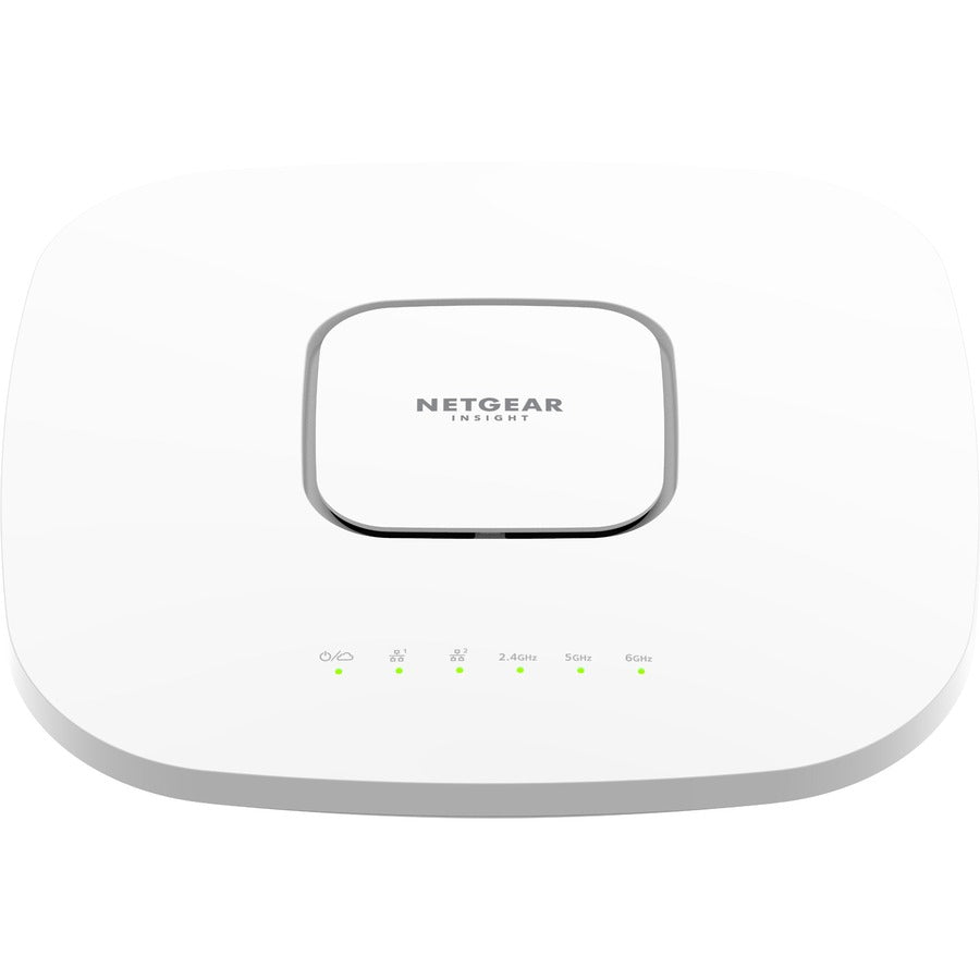 Netgear WAX630E Tri Band IEEE 802.11 a/b/g/n/ac/ax/i 7.80 Gbit/s Wireless Access Point - Indoor