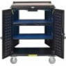 Eaton Tripp Lite Series Safe-IT UV Locking Storage Cart for Mobile Devices and AV Equipment, Wood-Grain Top