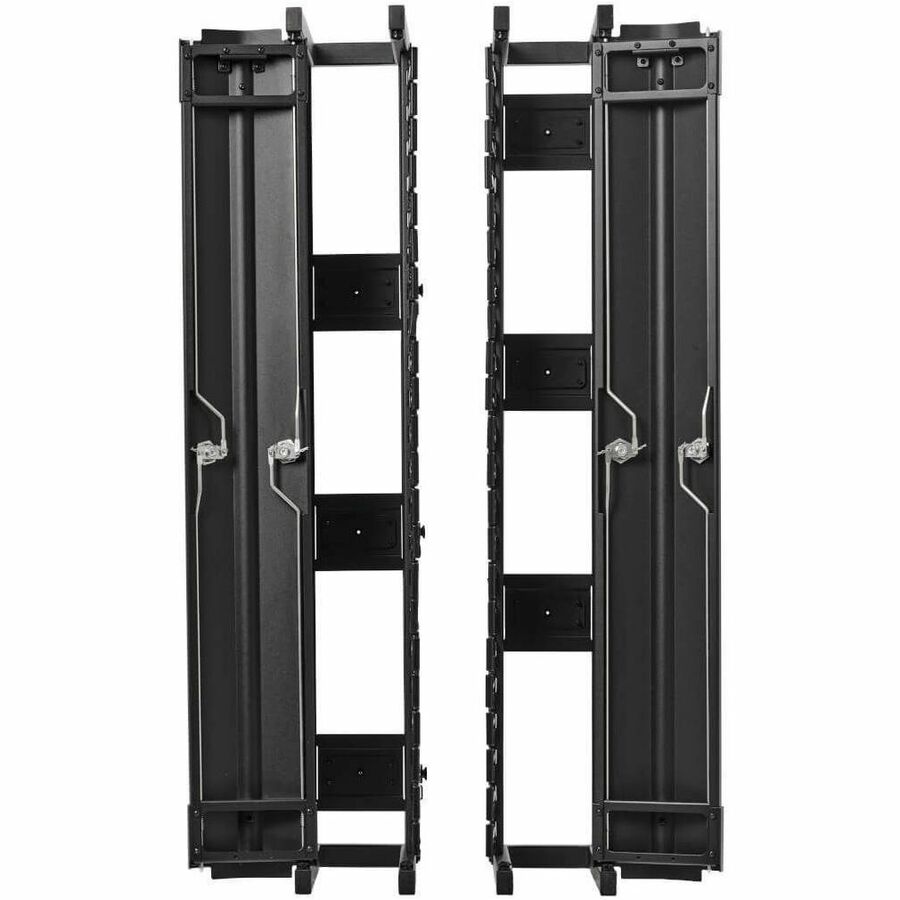 Eaton Tripp Lite Series High-Capacity Vertical Cable Manager - Deep Double Finger Duct with Cover, Single Sided, 6 in. Wide, Black, 7 ft. (2.2 m)