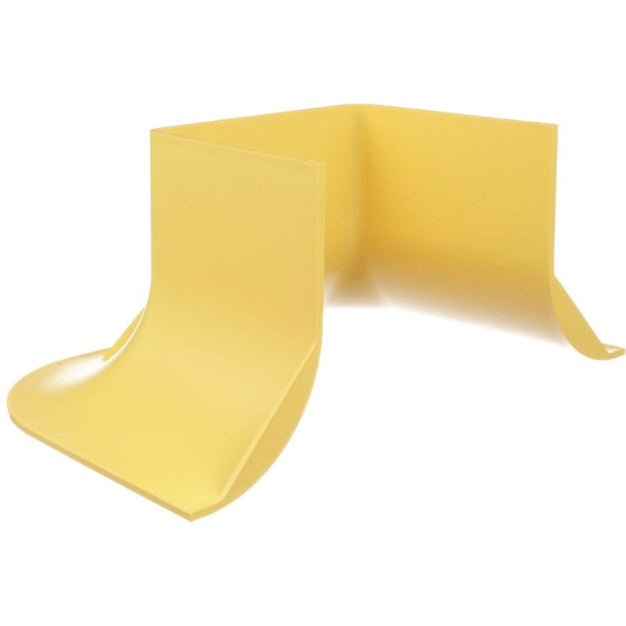 Panduit FiberRunner Bend Radius Control Trumpet, 4x4, Yellow