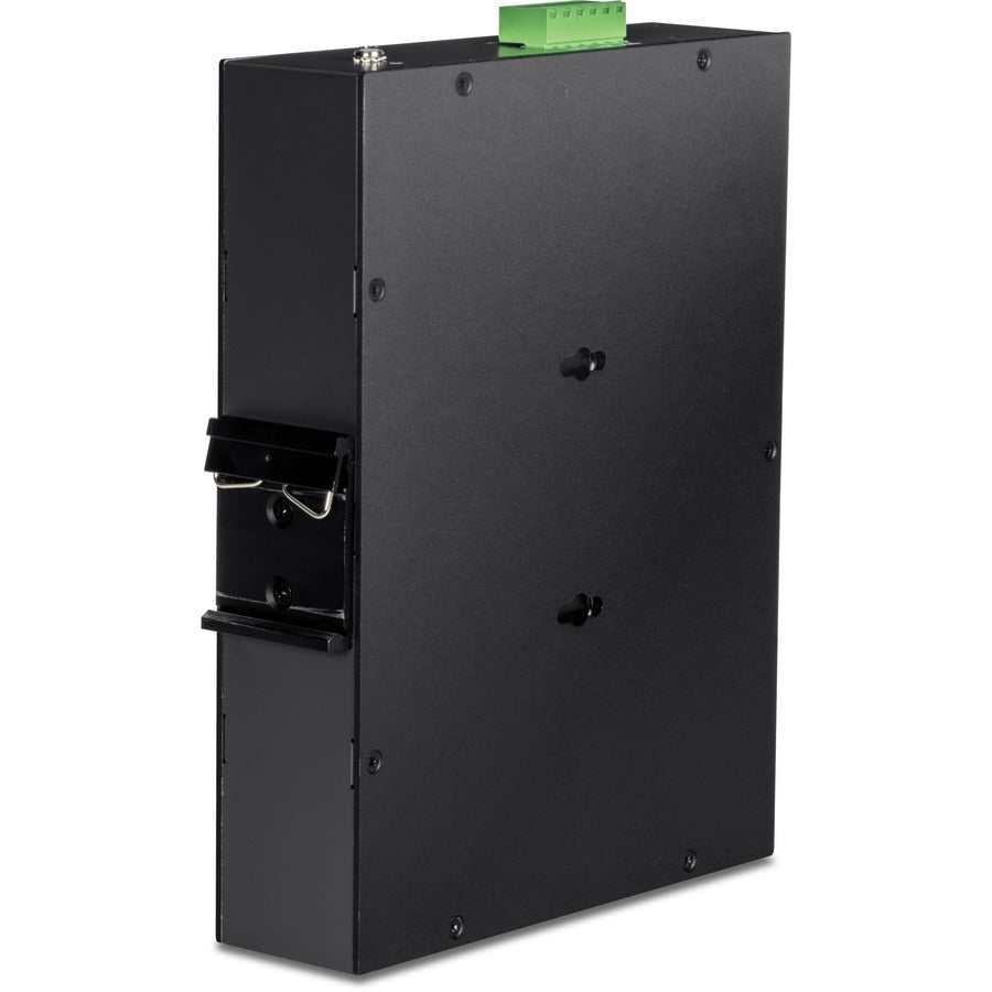TRENDnet 10-Port Industrial Gigabit PoE+ Switch, WideTemperature Range -20° - 65°C (-4° - 149°F), DIN Rail Switch, 50-55V DC, 8 x Gigabit PoE+ Ports, 2 x Gigabit SFP Slots, TI-PGM102, Black