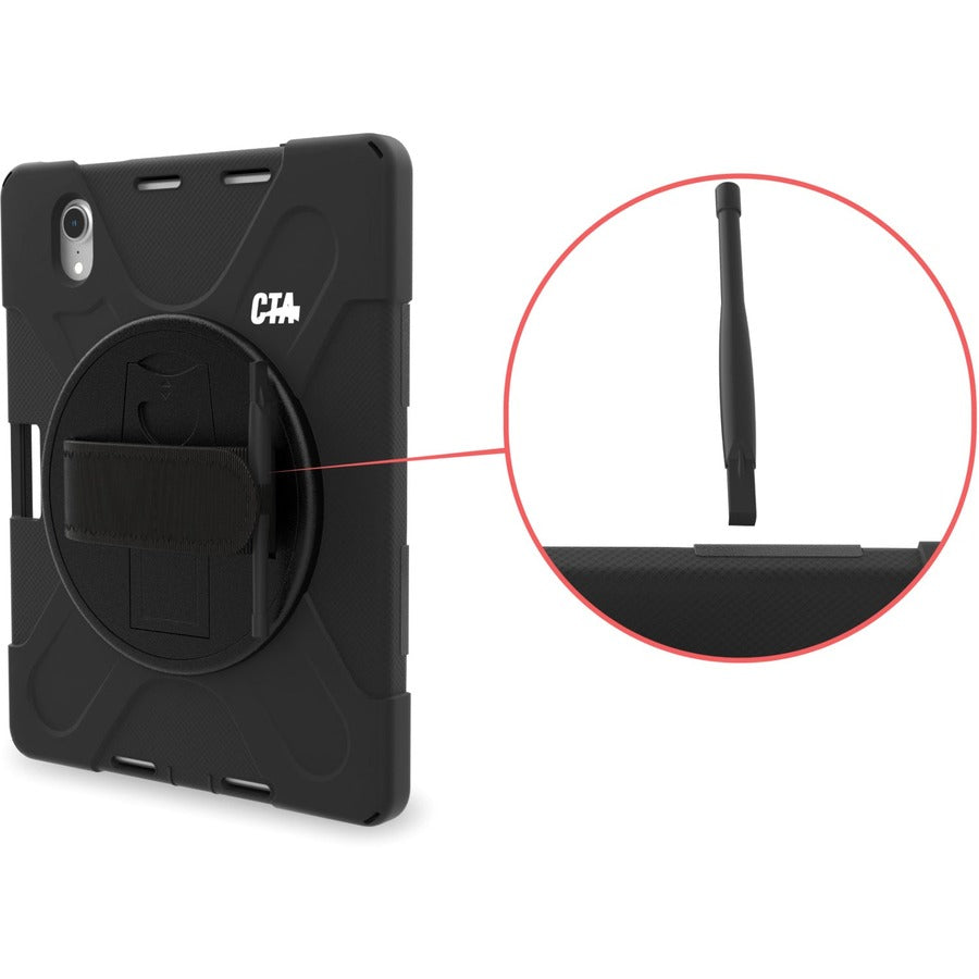 CTA Digital Protective Case with Built-in 360 Rotatable Grip Kickstand for iPad Mini 6