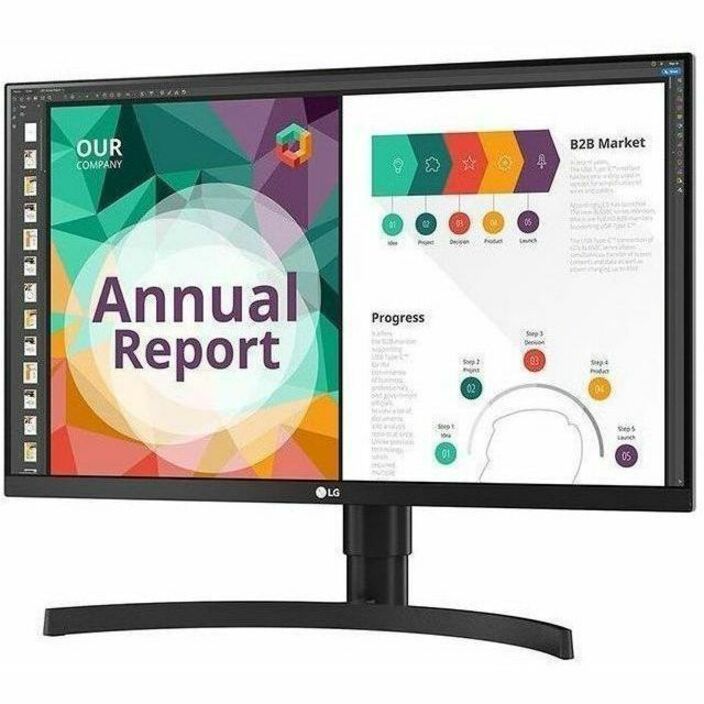 LG 27BN85UN-B 27" Class LCD Monitor - 16:9 - Textured Black