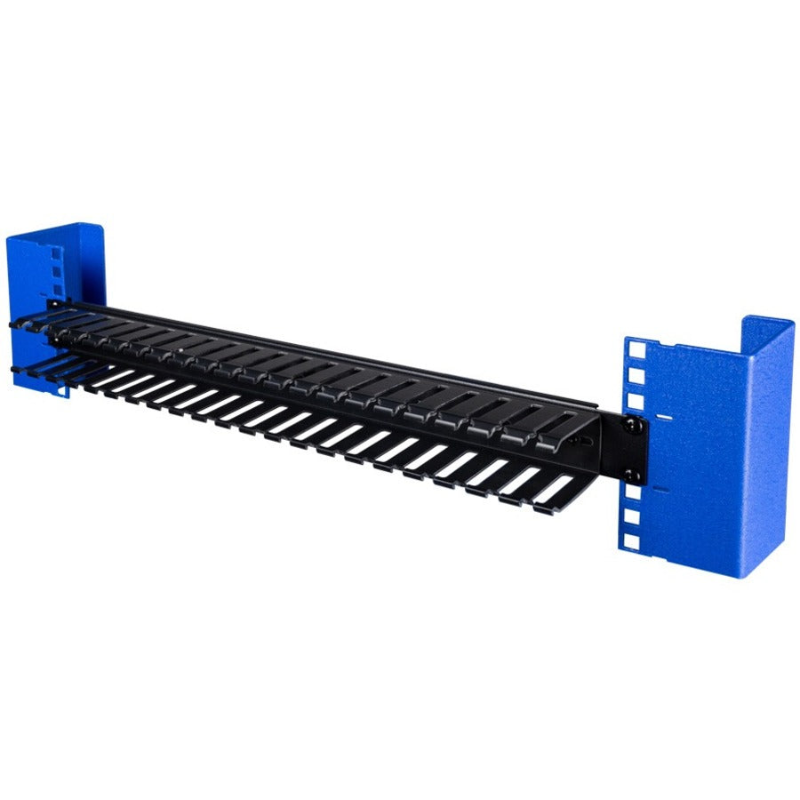 Rack Solutions 1U Horizontal Plastic Cable Duct With Cover (2.5in Deep)