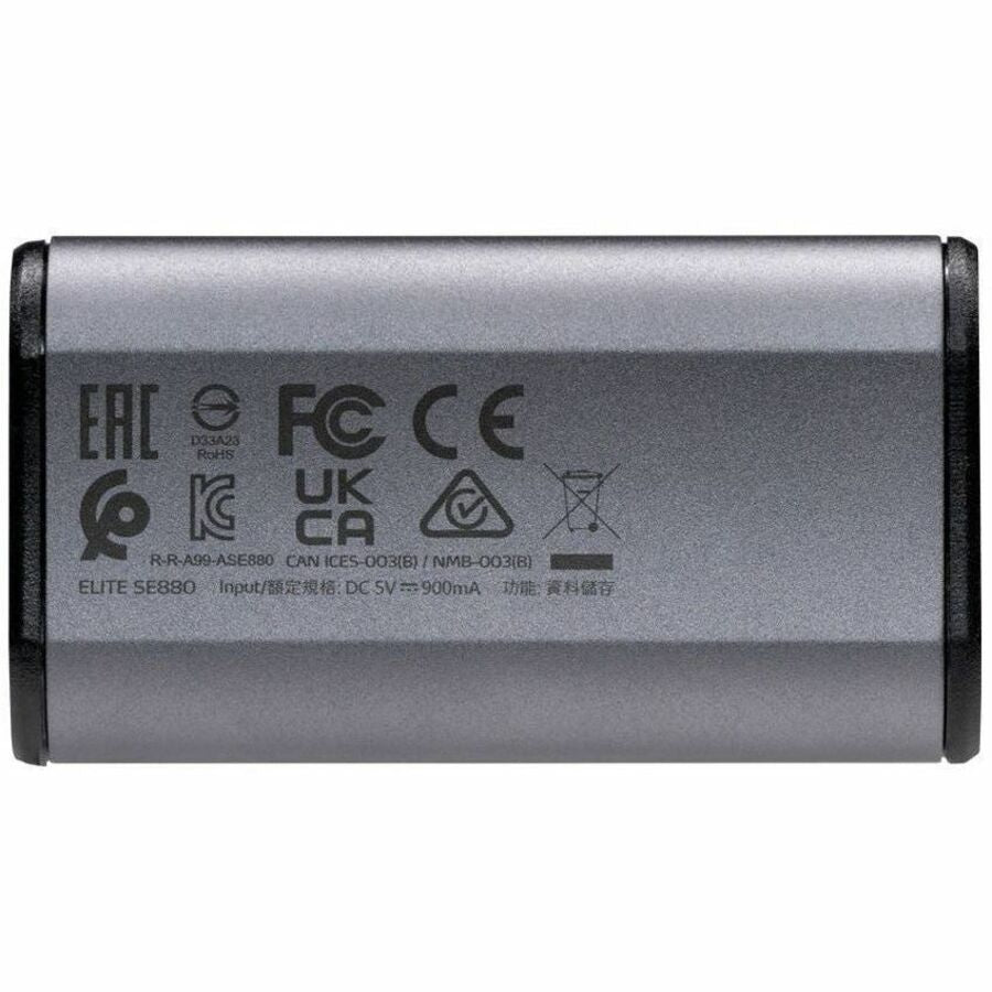 Adata SE800 AELI-SE880-500GCGY 500 GB Portable Rugged Solid State Drive - External - Titanium Gray