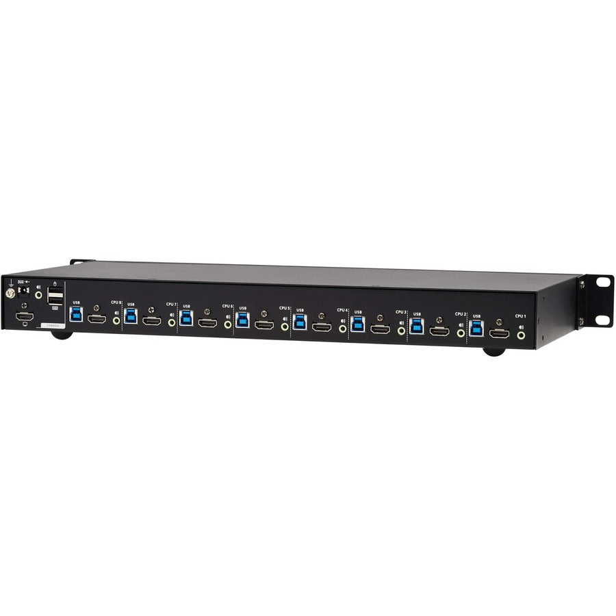 Eaton Tripp Lite Series 8-Port 4K HDMI/USB KVM Switch - 4K 60 Hz Video/Audio, USB Peripheral Sharing, 1U Rack-Mount, TAA