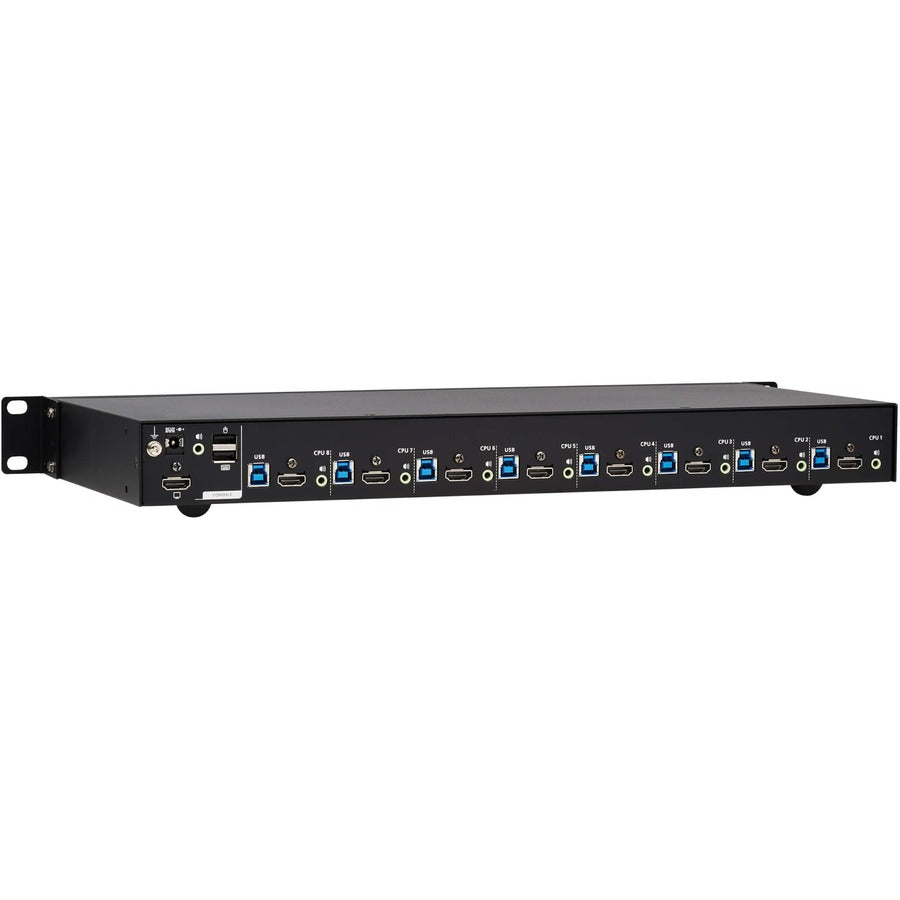 Eaton Tripp Lite Series 8-Port 4K HDMI/USB KVM Switch - 4K 60 Hz Video/Audio, USB Peripheral Sharing, 1U Rack-Mount, TAA