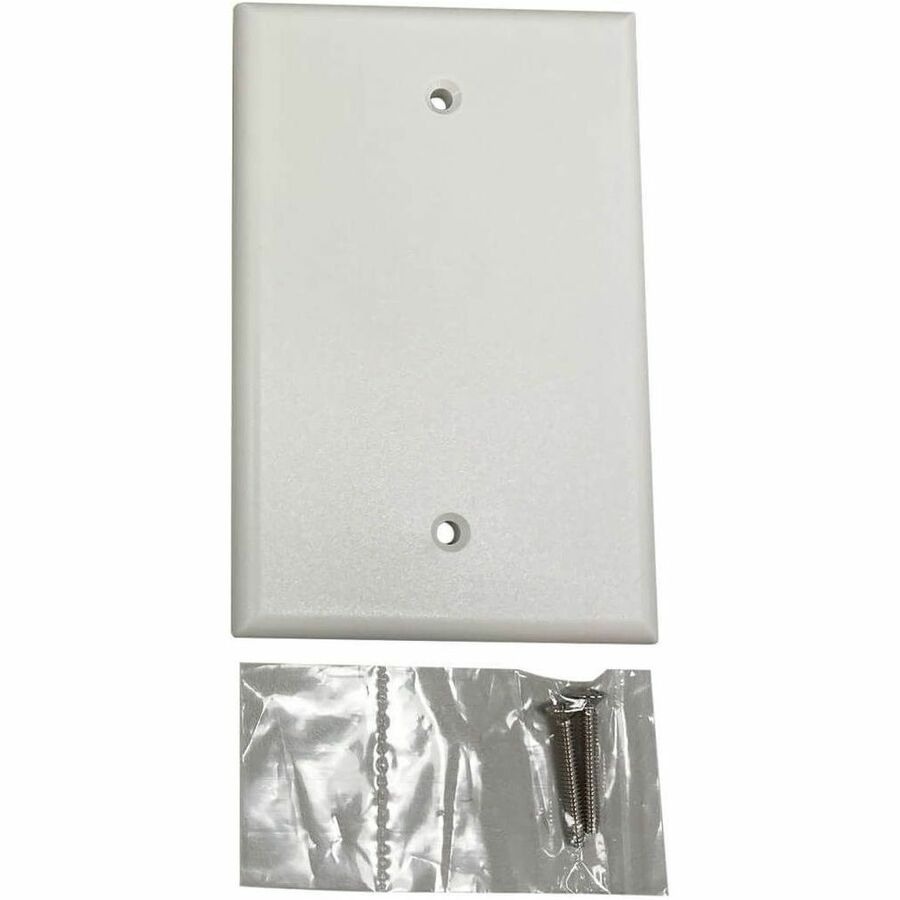 Eaton Tripp Lite Series Safe-IT Blank Wall Plate, Antibacterial, Ivory Matte, TAA