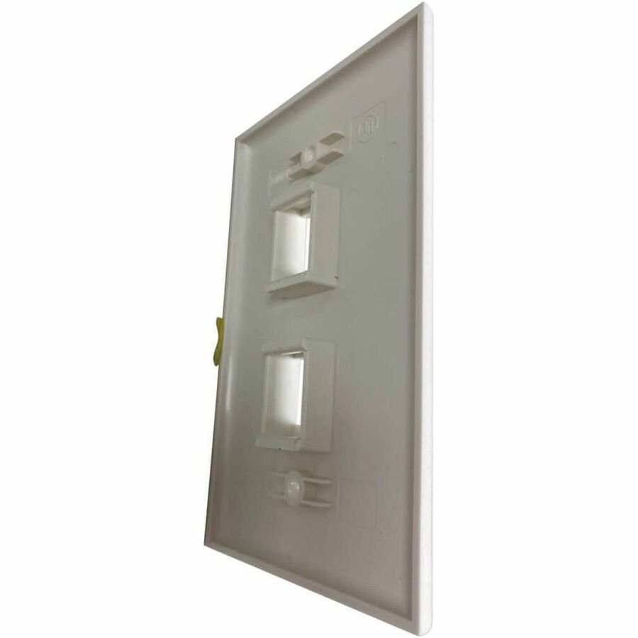 Eaton Tripp Lite Series Safe-IT 2-Port Single-Gang Keystone Wall Plate, Antibacterial, Ivory Matte, TAA