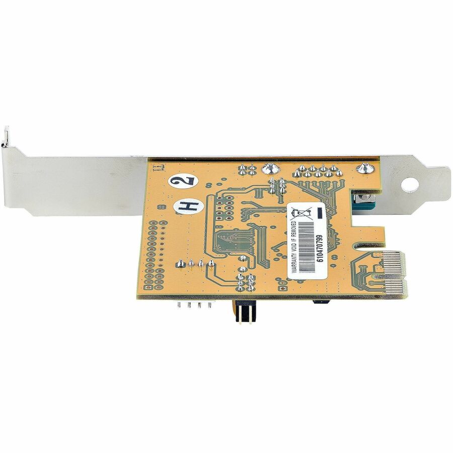 StarTech.com 1-Port PCI Express Serial Card, PCIe to RS232 (DB9) Serial Interface Card, 16C1050 UART, COM Retention, Low Profile, Win & Linux