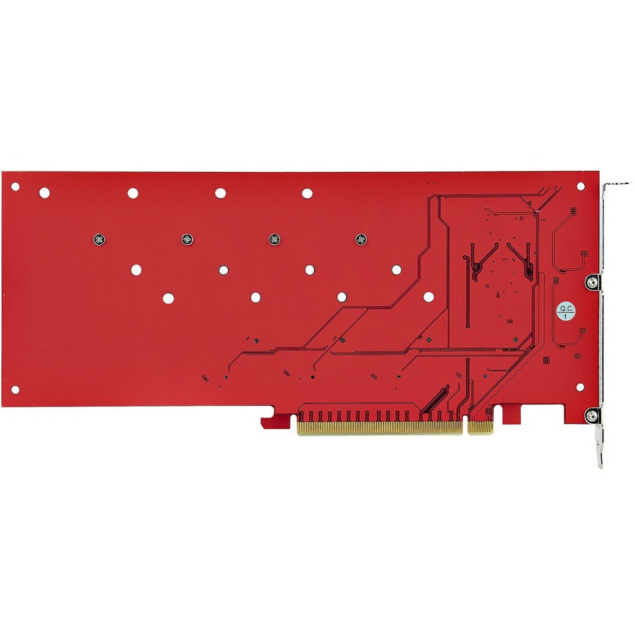 StarTech.com Quad M.2 PCIe Adapter Card, x16 Quad NVMe or AHCI M.2 SSD to PCI Express 4.0, Up to 7.8GBps/Drive, For 2242/2260/2280/22110mm PCIe M-Key M2 SSDs, Bifurcation Required - PC/Linux Compatible