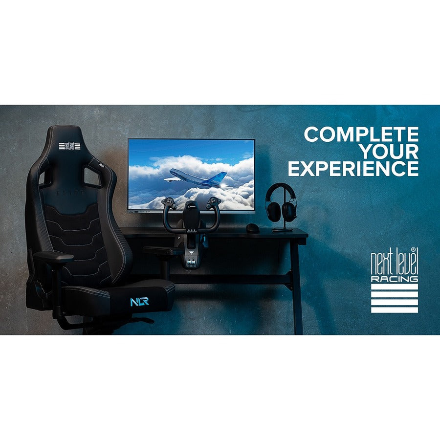 Next Level Racing Elite Gaming Chair Black Leather & Suede Edition