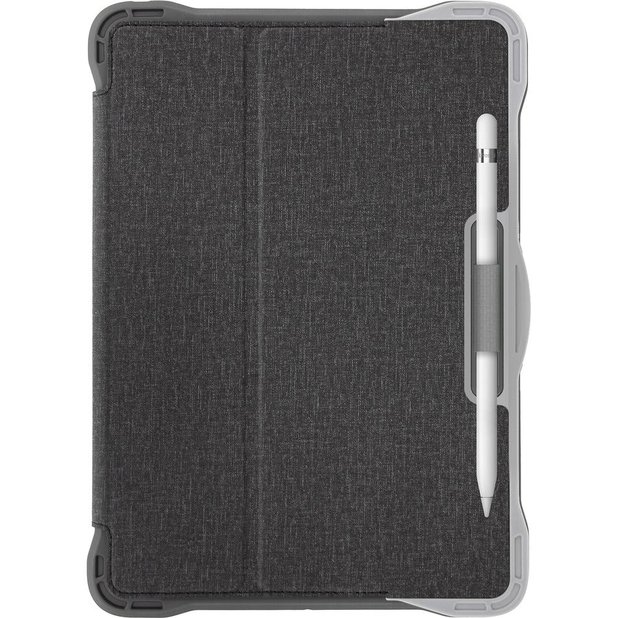 Brenthaven Edge Folio Rugged Carrying Case (Folio) for 10.2" Apple iPad (9th Generation), iPad (7th Generation), iPad (8th Generation) Tablet, Stylus, Apple Pencil (2nd Generation) - Gray