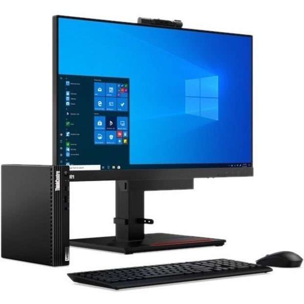 Lenovo ThinkCentre M70q 11DT00FEUS Desktop Computer - Intel Core i5 10th Gen i5-10400T - 16 GB - 512 GB SSD - Tiny - Black