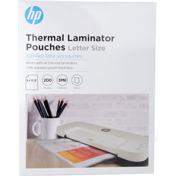HP S200 Laminator Letter Size Pouches