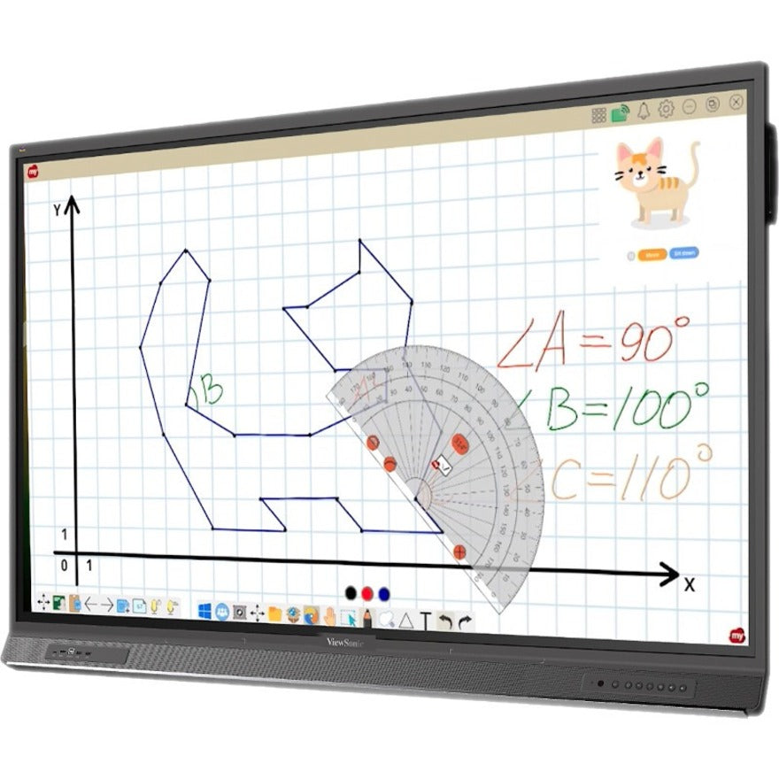 ViewSonic ViewBoard IFP8652-1C-C1 - 4K Interactive Display, WiFi Adapter, Fixed Wall Mount, Chromebox - 400 cd/m2 - 86"