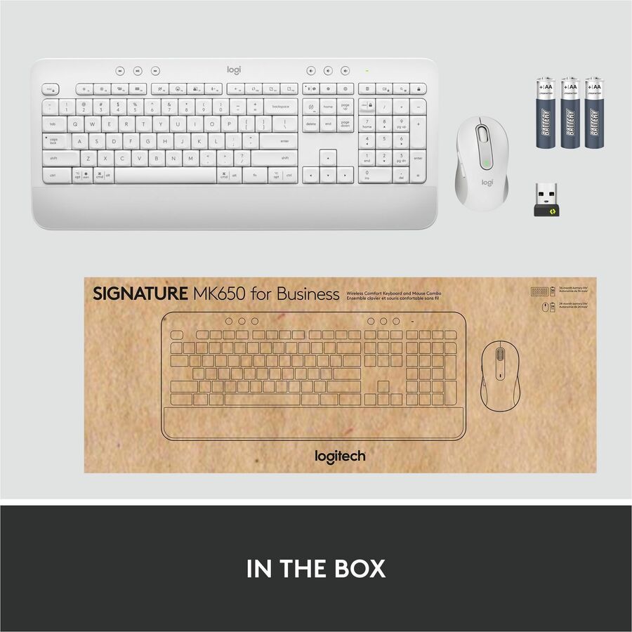 Logitech Signature MK650 Combo for Business Wireless Mouse and Keyboard Combo