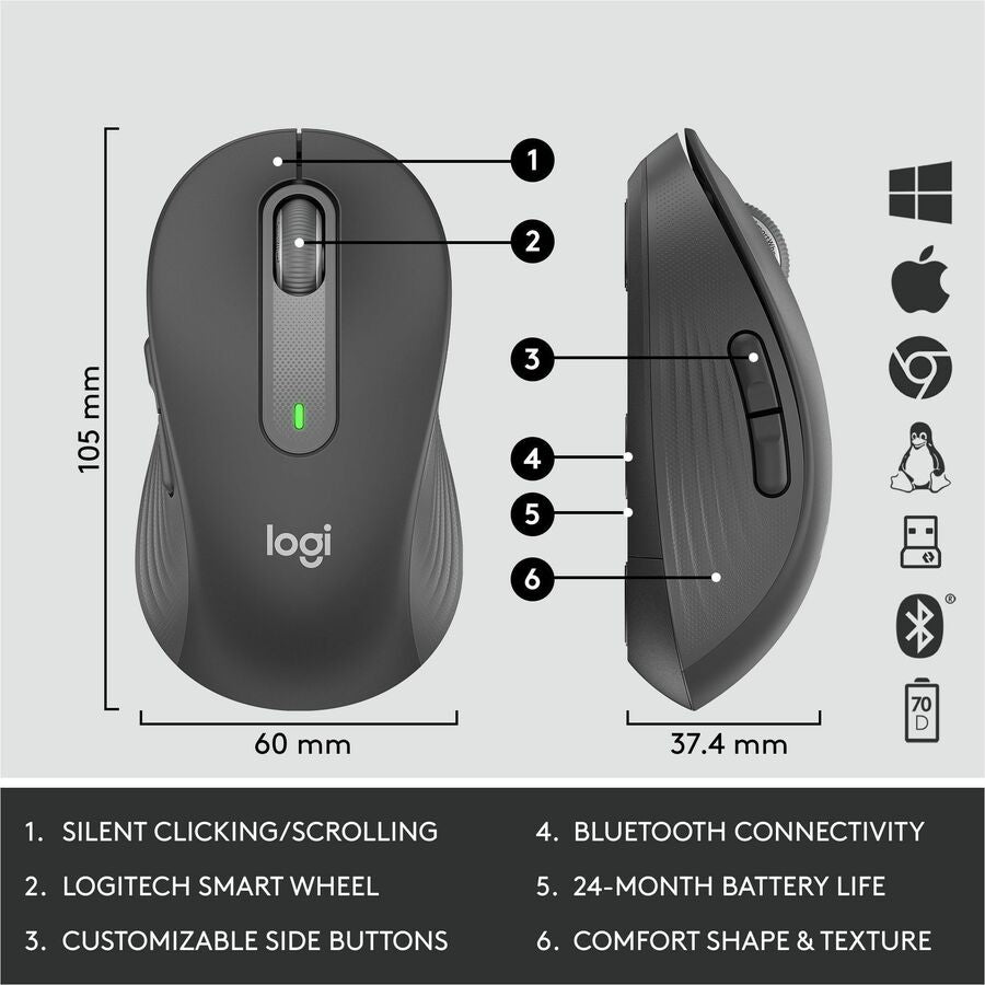 Logitech Signature MK650 Combo for Business Wireless Mouse and Keyboard Combo
